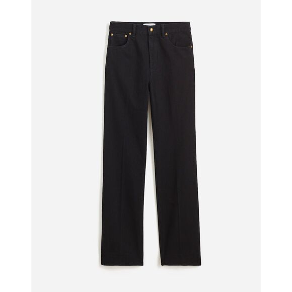 NWT Alexa Chung‎ for Madewell High-Rise Straight Jean 100% Cotton Black Denim 28 - Picture 14 of 14